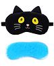 Jenna Velvet Cat Black Sleeping Eye Mask With cooling Gel