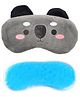 Jenna Velvet Koala Grey Sleeping Eye Mask With cooling Gel