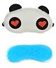 Jenna Red Heart Panda Face Sleeping Eye Mask With Cooling Gel - White