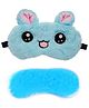 Jenna Fur Kitty Blue Cute Sleeping Eye Mask With Cooling Gel