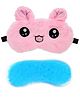 Jenna Fur Kitty Pink Cute Sleeping Eye Mask With Cooling Gel