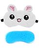 Jenna Fur Kitty White Cute Sleeping Eye Mask With Cooling Gel