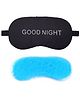 Jenna Sleeping Eye Mask With cooling Gel GoodNight Print - Black