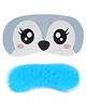 Jenna Puppy Eyes Blue Face Sleeping Eye Mask With cooling Gel - Blue