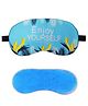 Jenna Enjoy Blue Printed Sleeping Eye Mask With Cooling Gel