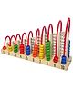 PLUSPOINT Wooden Abacus Calculation Shelf - Multicolour