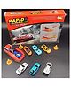 PLUSPOINT Rapid high Speed Launcher Along with 7 Die cast Metal Car and Stoppers