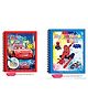 PLUSPOINT Magic Water Quick Dry Book Water Coloring Book Doodle with Magic Pen Pack of 2 (Colour & Print May Vary)