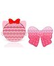 PLUSPOINT Pop it Hello Kitty with Bow Tie Pink Pop Fidget Toy Pack of 2 - Pink