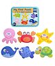 PLUSPOINT 6 in 1 Toddler Fun Cartoon Animals Transport Birds Insects Jigsaw Early Educational Toy Puzzle Game Box For Kids Gift Sea World- 27 Pieces