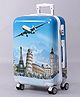 Pine Kids Trolley Luggage Bags Blue - 22 inch| Shock Resistant| Telescopic Handle| Water Resistant| Easy Zipper Closure| Durable Wheels| Number Lock