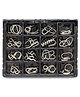PLUSPOINT Brain Teasers Metal Wire Puzzle Toys Assorted Metal Puzzle Toys- 16 Pieces
