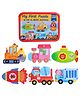 PLUSPOINT 6-in-1 Toddler Fun Cartoon Animals Transport Birds Insects Jigsaw Early Educational Toy Puzzle Game Box for Kids Gift Transport - 27 Pieces