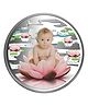 SILVERWALA Silver Purity Blooming Flower New Born Baby Coin - 10 g