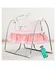 Baybee Wanda Automatic Electric Swing Cradle with Mosquito Net Remote & Music - Pink