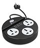 Portronics Power Plate 5 1500W Power Converter With USB Charger Extension Cord - Black