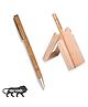 GELTOY NATURAL Sandalwood Pen with Wooden Stand for writing Gifting for Mens, Executives with Natural Sandal