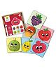 MiniLeaves Fruits Wooden Jigsaw Puzzles Set of 6 - 4 Pieces Each