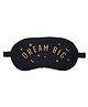 Jenna DreamBig Black Printed Sleeping Eye Mask