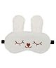 Jenna Fur Bunny White Cute Sleeping Eye Mask