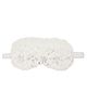 Jenna Fur Silk Snow White Cute Sleeping Eye Mask