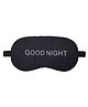 Jenna GoodNight Black Printed Sleeping Eye Mask