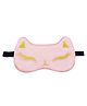 Jenna Silk Feline Face Sleeping Eye Mask - Baby Pink