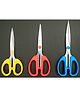 ROCKET German Stainless Steel Scissors Medium Size Pack Of 3 - Multicolour