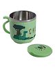 Baby Moo Stainless Steel Water Cup with Lid Dinosaur - Green