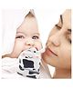 Baby Moo Teething Mitten Silicone Self Soothing Glove Cow Shape - White