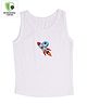 COCOON ORGANICS Sleeveless Rocket Print Vest - White