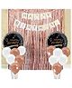 AMFIN Themed Birthday Decoration Kit Rose Gold - Pack of 11