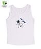 COCOON ORGANICS Sleeveless Astronaut Print Vest - White
