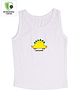 COCOON ORGANICS Sleeveless Dinosaur Print Vest - White