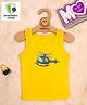 COCOON ORGANICS Sleeveless Helicopter Printed Vest - Yellow