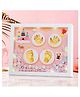 Mold Your Memories Baby Clay Handprint & Footprint Wooden Frame with LED - Gold Pink