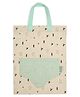 Mi Arcus Printed Travel-Friendly Tote Bag with Small Outside Pocket for Toy Storage - Off White, 38x30 cm