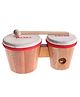 Music People Kids Wooden Bongo Drum with Sticks - Beige