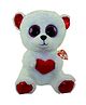 Ty Toy Cuddly Bear With Heart White Red - 15 cm