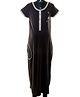 Kriti Comfort Knit Nighty With Star - Black