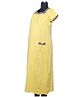Kriti Short Sleeves Comfort Knit Nighty With Pocket - Yellow