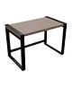 Riyan Luxiwood Fabio Computer Table with Open Storage Shelves in Beige Finish