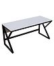 Riyan Luxiwood Alden Large Computer Table in White Finish