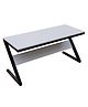 Riyan Luxiwood Z Type Large Computer Table in White Finish