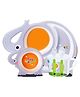 Sanishth Bamboo Elephant Shaped Mealtime Dinnerware - Multicolour