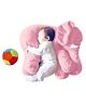 Little Innocents Fibre Filled Stuffed Animal Elephant Baby Pillow - Pink