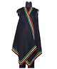 Kriti Comfort Sleeveless Shrug With Back Embroidery - Black