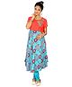 Kriti Ethnic Maternity Kurta With Embroidered Yoke - Multi Colour