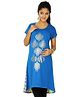 Kriti Ethnic Maternity Half Sleeves Knit Kurta - Blue