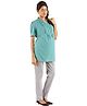 Kriti Western Maternity Woven Top - Green
